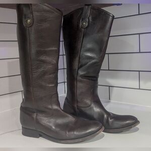 LOT Francesca's Fringe dress M AND Frye W’s 8B Melissa Button Boot Leather